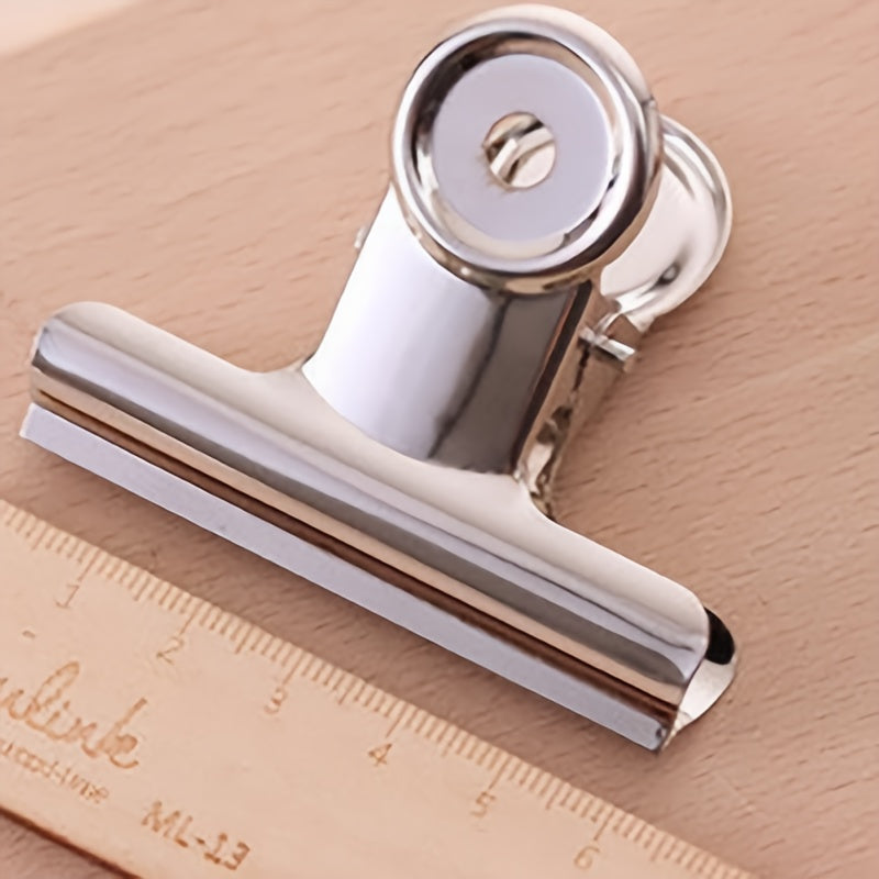6pcs 65mm Metal Hinge Clip Multifunctional Binder Clip Paper Clip Folder