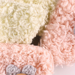 4pcs Plush Mushroom Hair Accessory Patches For Girls DIY