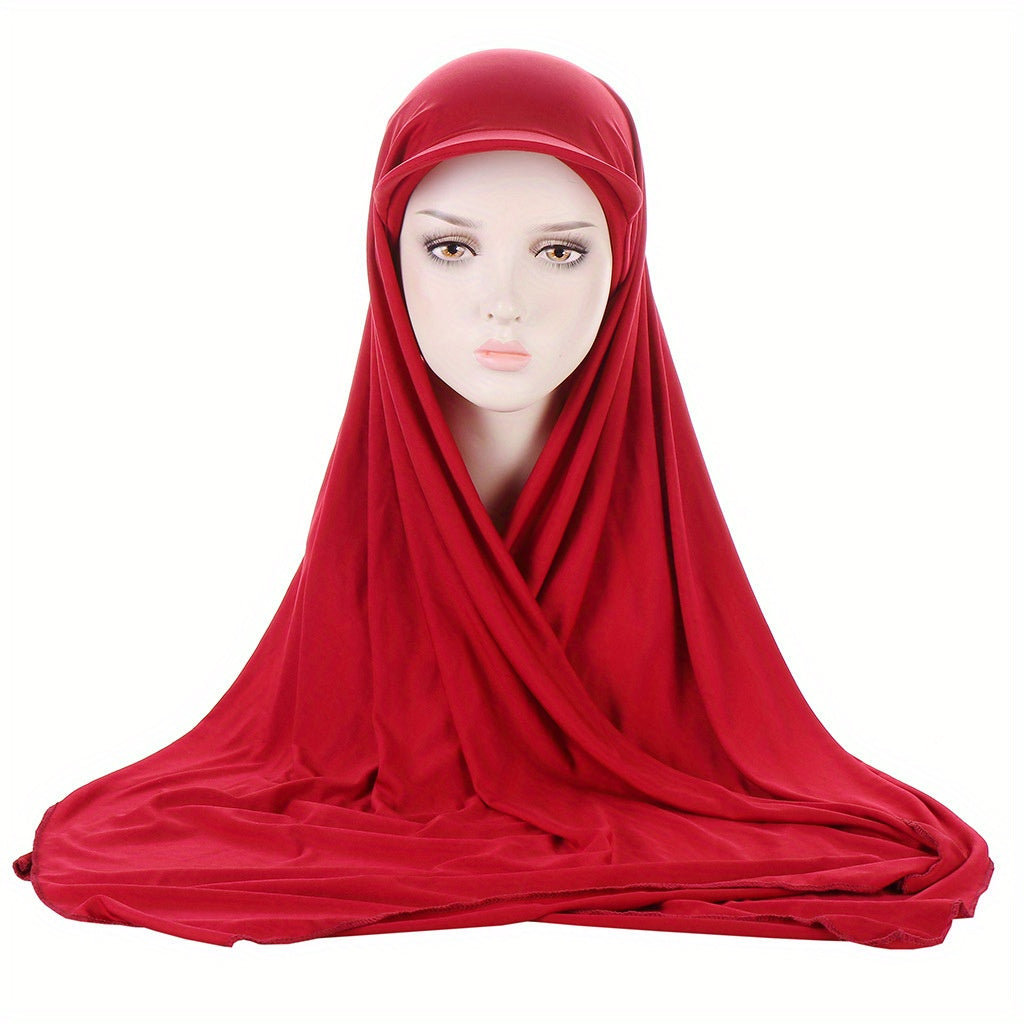 Women's Lightweight Hoodie Scarf Hat Turban Hijab Ramadan