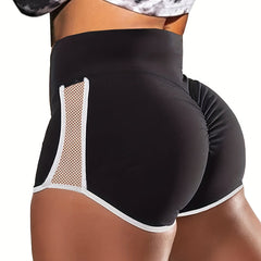 Fishnet Stitching Lounge Shorts for Women