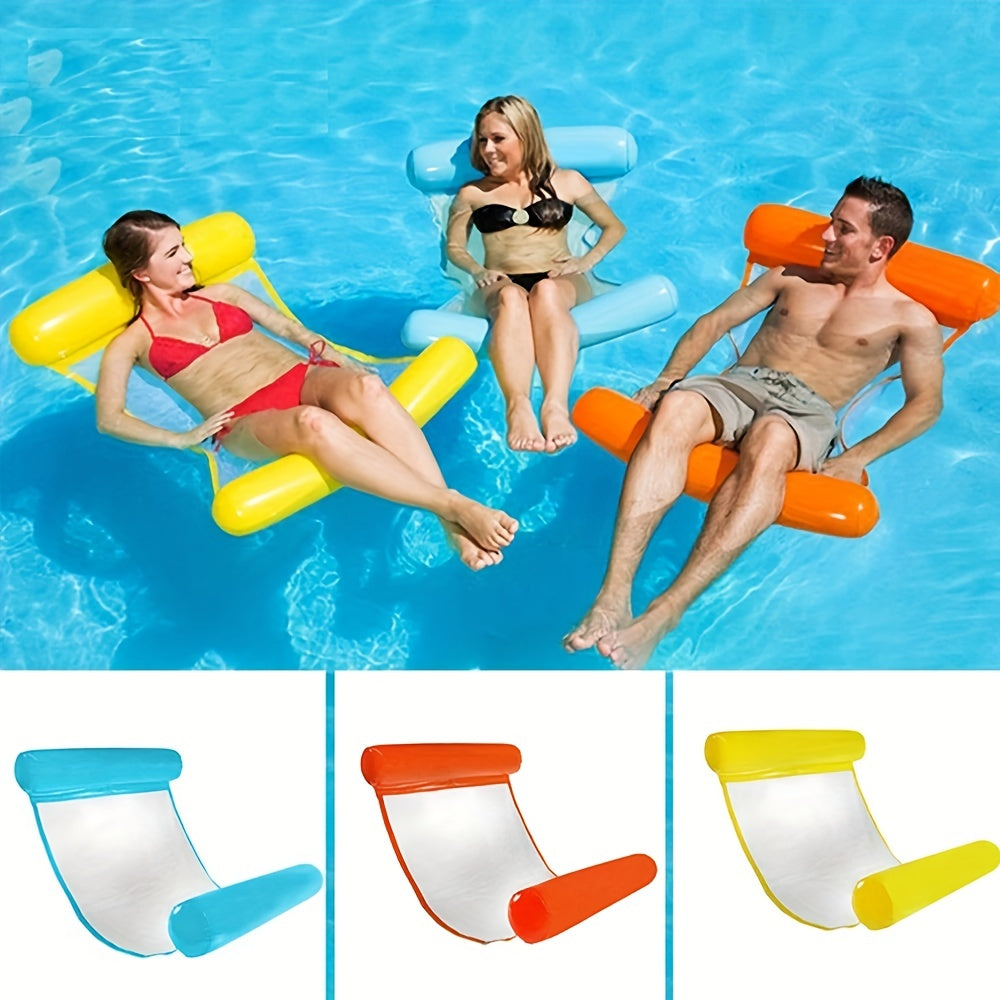 Inflatable Water Hammock Recliner Floating Mattress for Pool Party