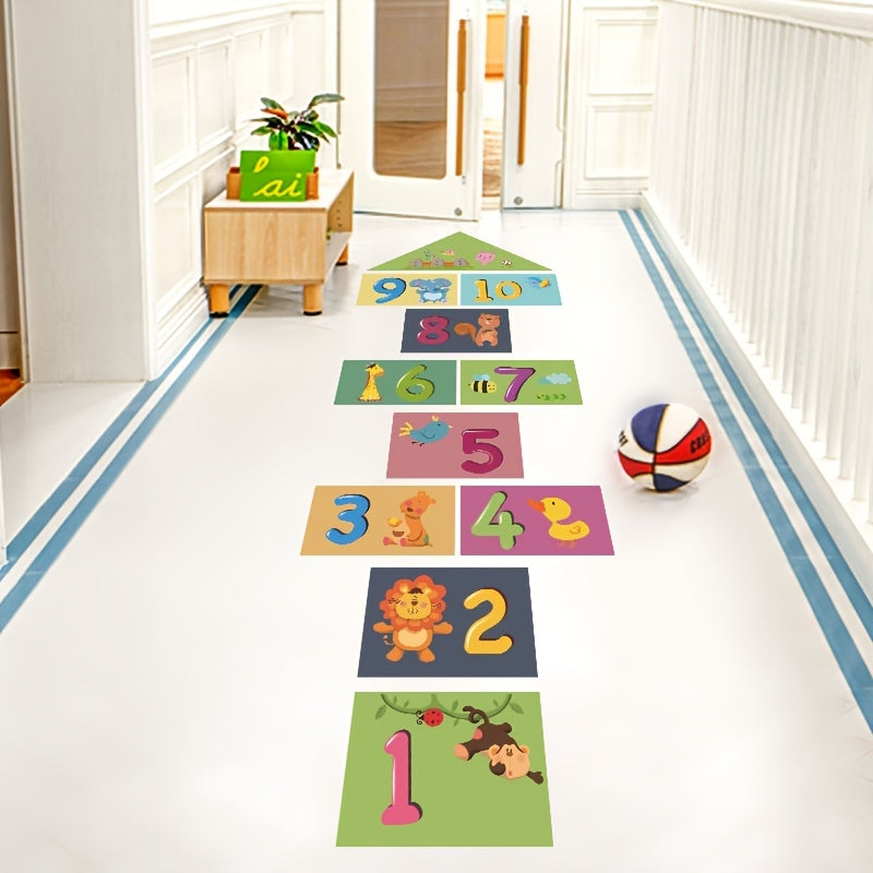 Cartoon Number Wall Stickers for Fun Kids Bedroom