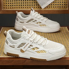 Men's Traction Skate Shoes Breathable Lace-Up Sneakers