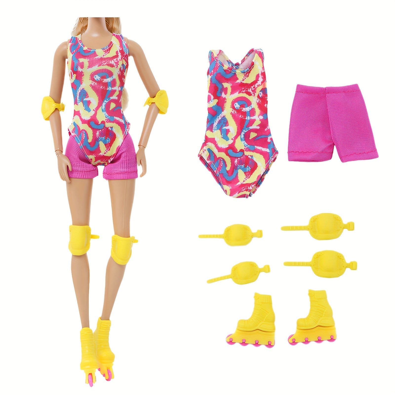 Roller Skating Doll Clothes Set for Men and Women