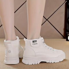 Women's Solid Tube Sneakers Comfortable Shockproof Sport Shoes
