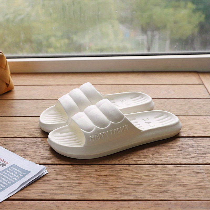 Women's Waterproof Solid Slides Soft Sole Indoor Shoes