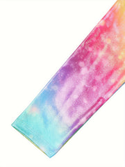 Girls Unicorn Tie Dye Long Sleeve Gymnastics Suit