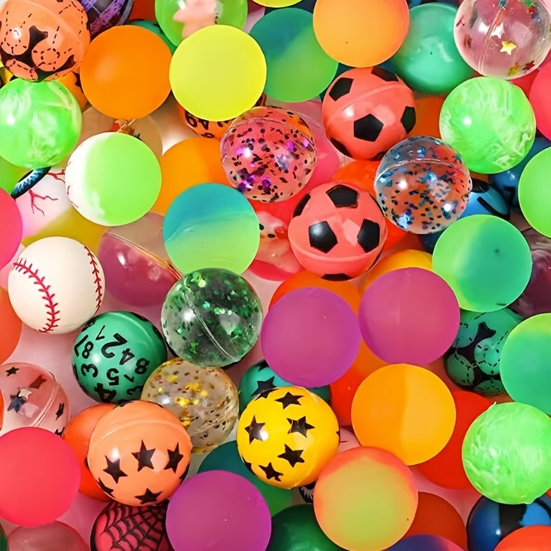 10 Mixed Pattern Bouncy Balls Bulk High Bouncing Balls for Party Favors Birthday