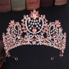 Baroque Rhinestone Crown Bridal Wedding Hairband Headband