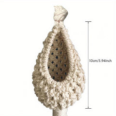 Hand Woven Nordic Tapestry Flower Pot - Bohemian Beauty for Your Home