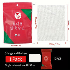 10pcs Disposable Compressed Towel Portable Soft Towel
