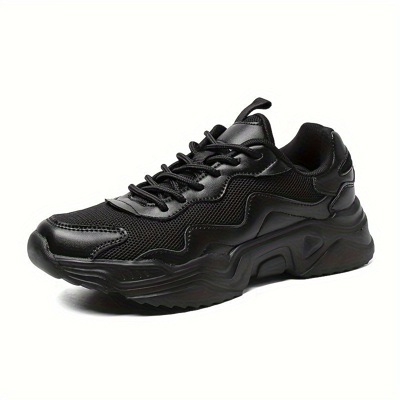 Women's Mesh Chunky Sneakers Breathable Non-slip Lace-up Running Shoes