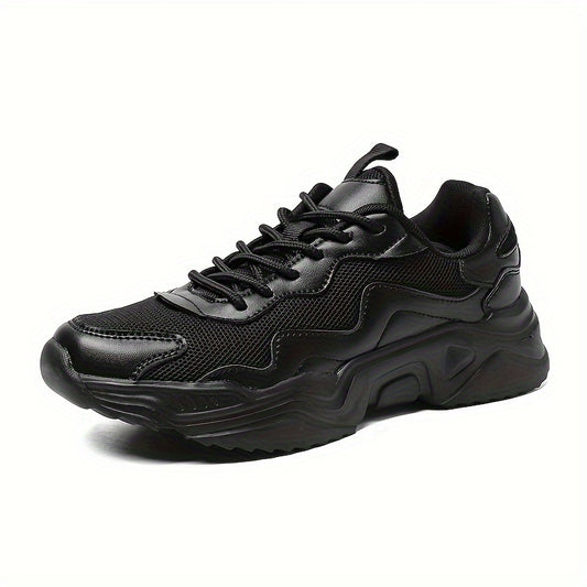 Women's Mesh Chunky Sneakers Breathable Non-slip Lace-up Running Shoes