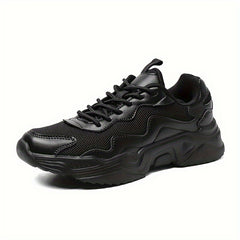 Women's Mesh Chunky Sneakers Breathable Non-slip Lace-up Running Shoes