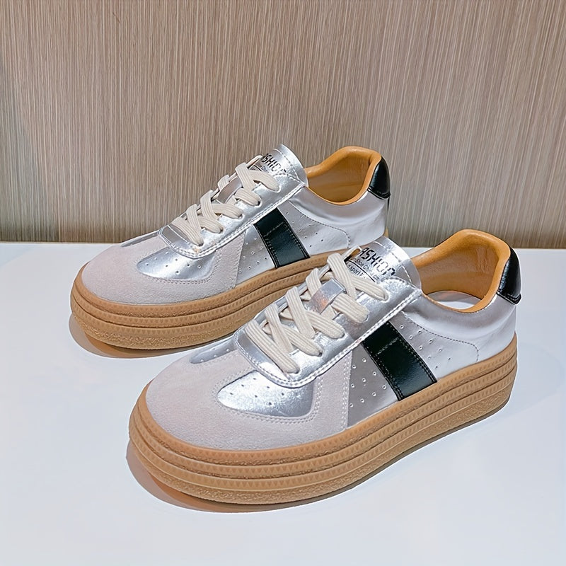 Women's Flat Shoes Comfortable Thick Bottom Sports Sneakers