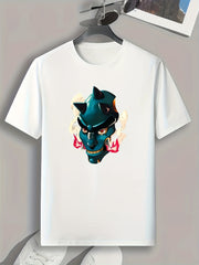 Cartoon Character Print Men's Graphic T shirt for Summer