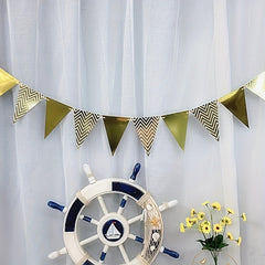 2pcs Birthday Scene Pull Flag Decoration