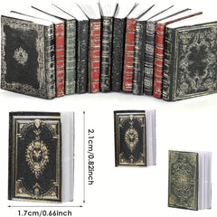 3pcs 1:12 Dollhouse Books Study Bedroom Library Decoration Christmas Gift