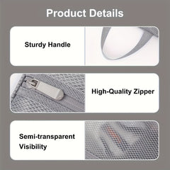 Waterproof Shoe Storage Bag with Handle, Travel Shoe Packing Bag