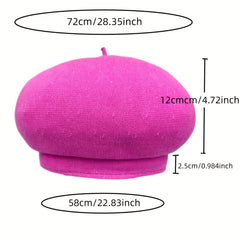 Solid Berets Classic Octagonal Hat Painter Cap Newsboy Hats for Women