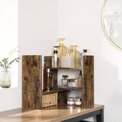 Wooden Desktop Bookshelf Organizer Counter Office Storage Rack Bookcase