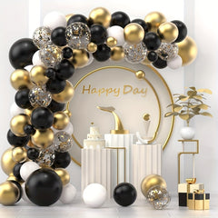 Golden Balloons Garland Arch Kit 124pcs for Events
