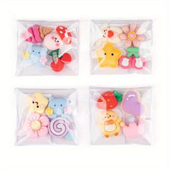 4pcs 3D Cartoon Stickers Set for Cups and Mobile Phone Shells