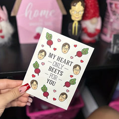My Heart Beets For You Anniversary Card - Classic TV Show Greeting