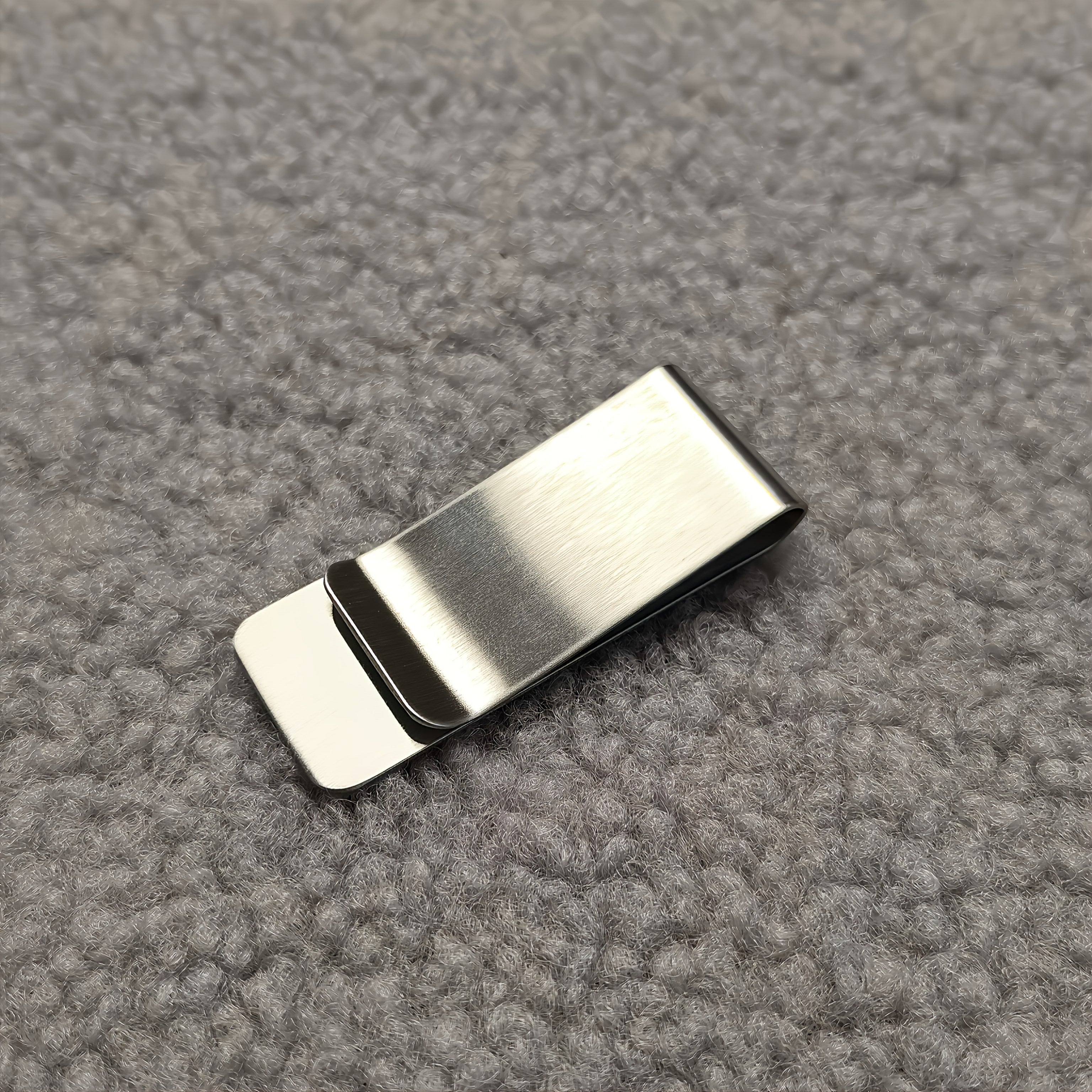 Personalized Stainless Steel Money Clip with Engraved Name