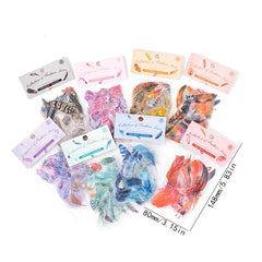 Artistic Feather Sticker Set - 40 Sheets of Stylish Journal Decorations