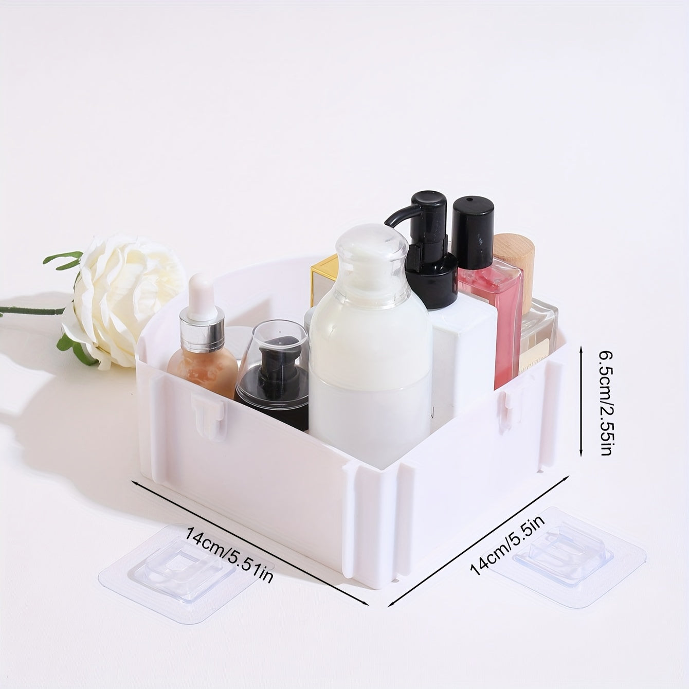 1pc Punch Non Marking Wall Rack for Toilet Kitchen Living Room Storage