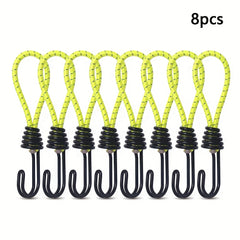 8pcs Camping Tent Elastic Rope Hook Bundle Canopy Accessories