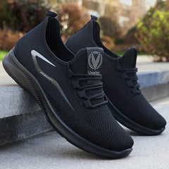 Men's Slip on Sneakers with Shoelaces Lightweight Athletic Shoes