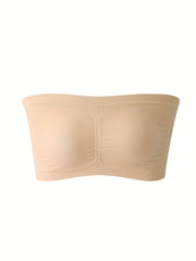 Seamless Bandeau Tube Bra Anti slip High Stretch 1XL-6XL