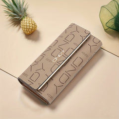 Classic Women's Long Wallet Snap Closure Handbag Style Organizer