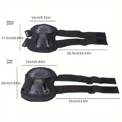4pcs Knee Elbow Pads Set for Outdoor Activities