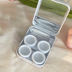 Travel Lens Case Box Mirror Tweezers Remover Tool Solution Bottle