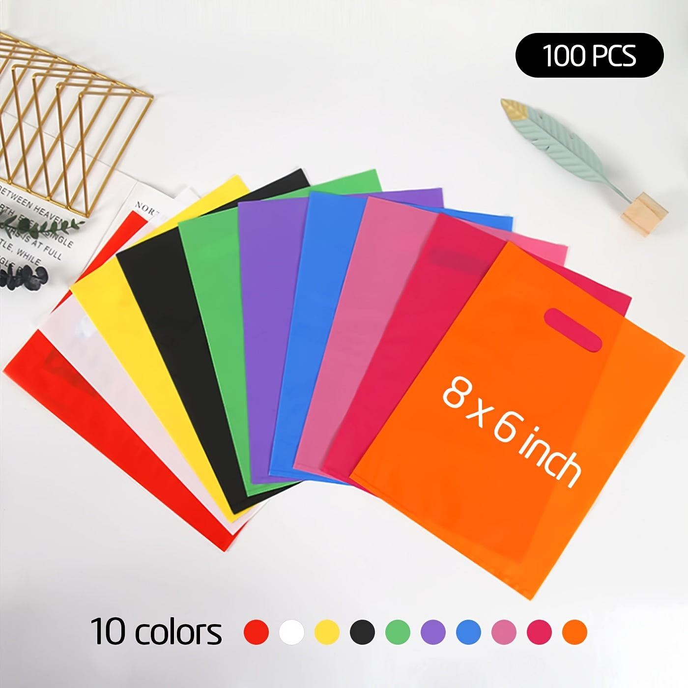 100pcs 15 X 20 Assorted Party Goodie Bags Bulk Gift Bag