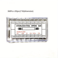 Watch Strap Spring Bar Connection Pins 8-25mm Stainless Steel Repair Kit