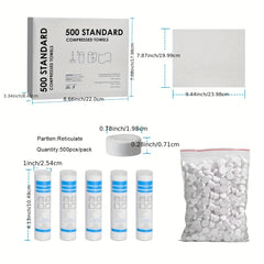500pcs Compressed Face Towels for Home Travel Camping 100 Pack