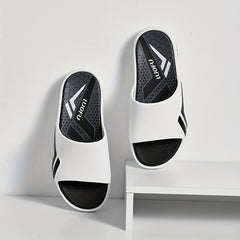 LUOFU Men's Non Slip Platform Slides for Summer