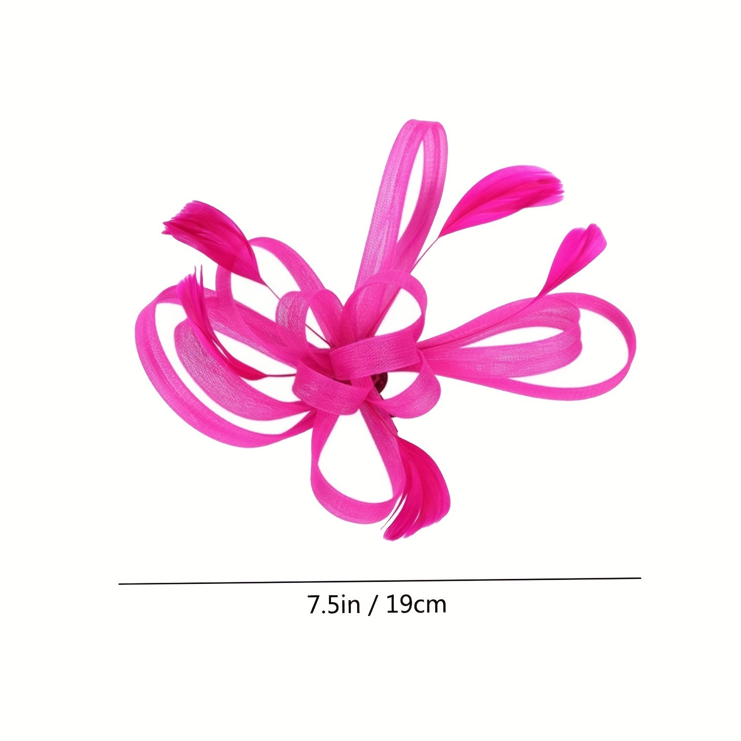 Faux Feather Head Piece With Duck Billed Clip Side Clip Hair Accessories