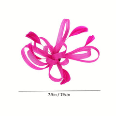 Faux Feather Head Piece With Duck Billed Clip Side Clip Hair Accessories