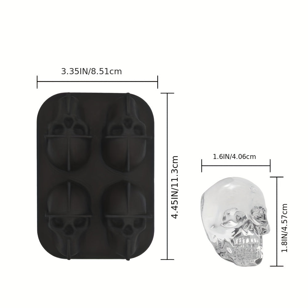 Skull Ice Tray Halloween Bar Diy Mold