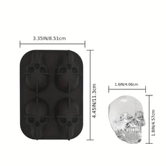 Skull Ice Tray Halloween Bar Diy Mold
