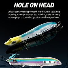 1pc 12 17 5g Artificial Pooper Fishing Lure 4 92inch 0 62oz Bionic Hard Bait