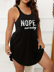 Women's Racer Back Tank Sleep Dress