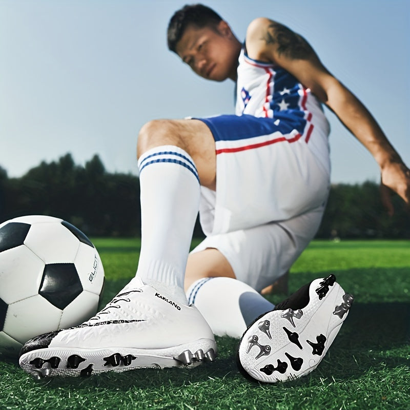 Spiked Soccer Cleats Anti Skid Breathable Lace Up for Training