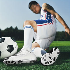 Spiked Soccer Cleats Anti Skid Breathable Lace Up for Training
