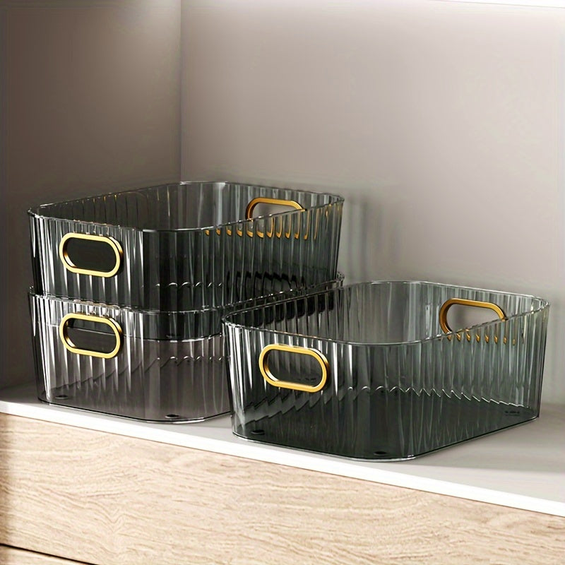 Desktop Cosmetics Storage Box Light Plastic Skincare Storage Basket